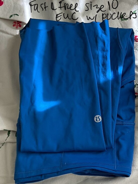 Lululemon Fast and Free Leggings with Pockets Size 10 [EUC] - Picture 1 of 1
